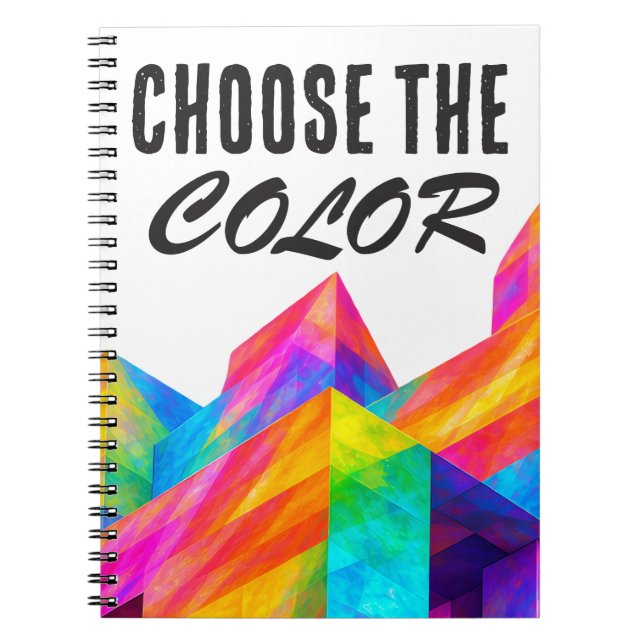 Choose the colour notebook (Front)