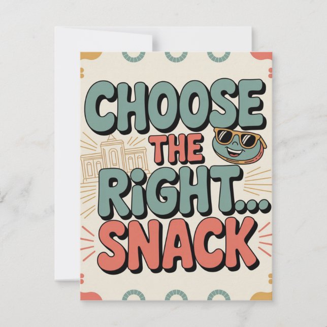 Choose the Right Snack RSVP Card (Front)
