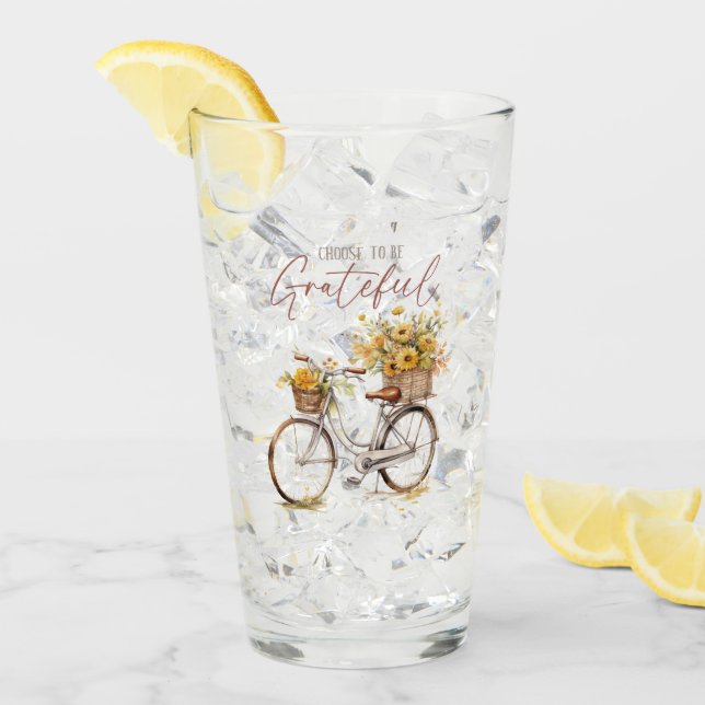 Choose to Be Grateful – Bicycle & Rustic Fall Glass (Front Ice)