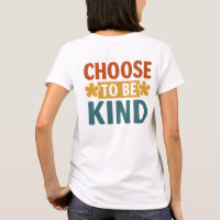 choose to be kind retro wall art, motivational quo