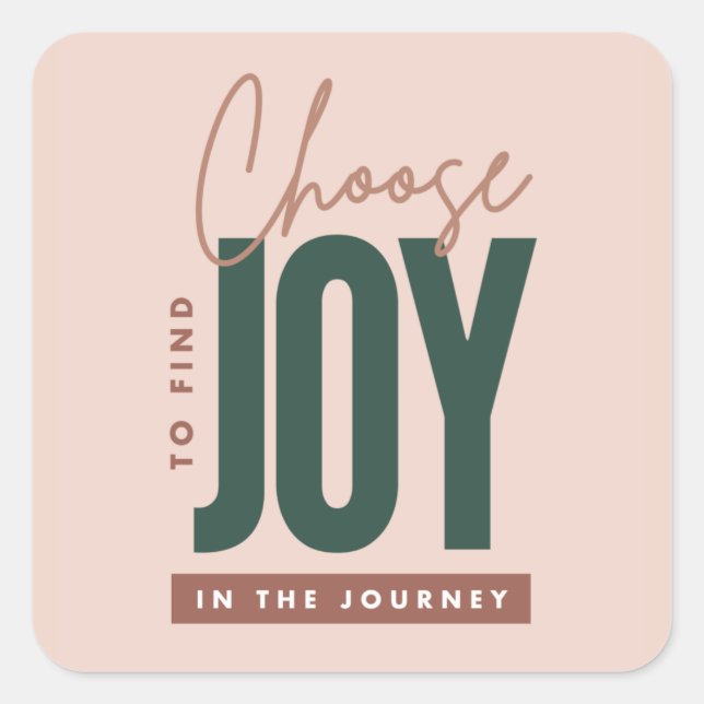 Choose to Find Joy Typography Sticker (Front)
