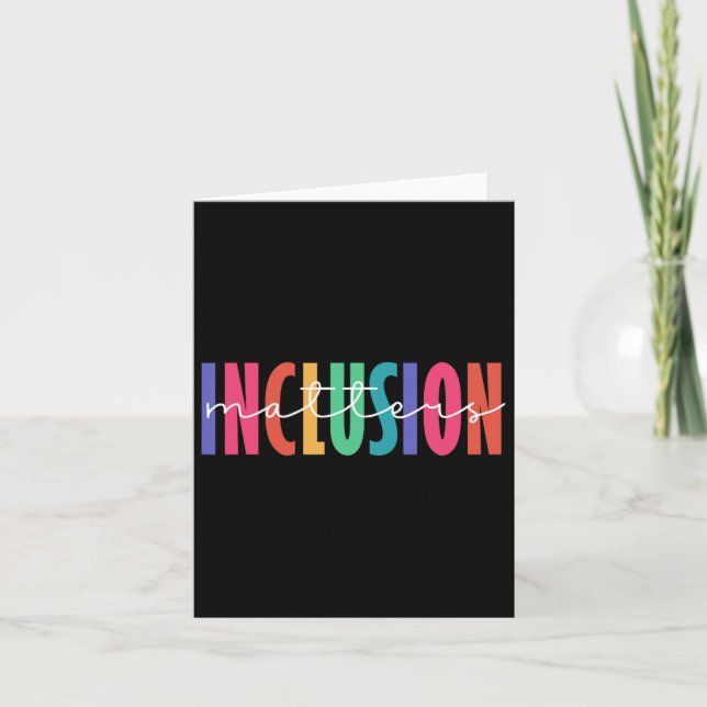 Choose To Include Inclusion Problems Autism Awaren Card (Front)