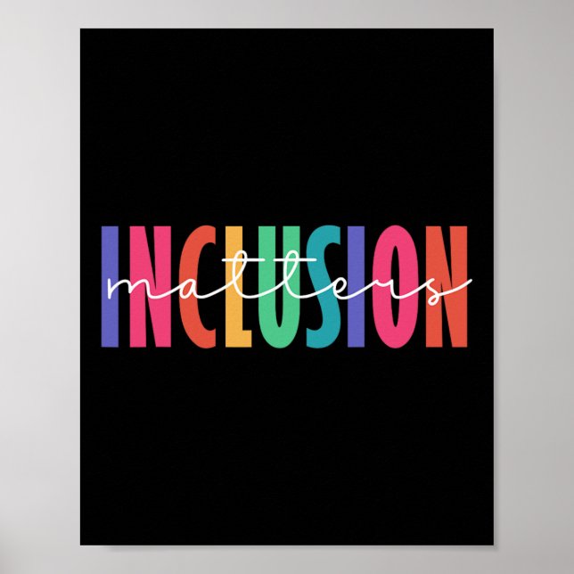 Choose To Include Inclusion Problems Autism Awaren Poster (Front)