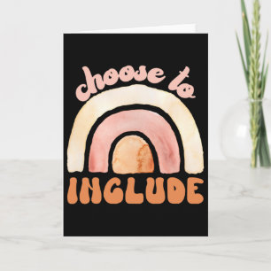 Choose To Include Special Education Teacher Autism Card