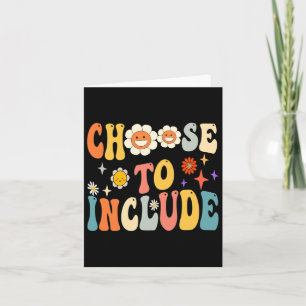 Choose To Include Special Education Teacher Autism Card
