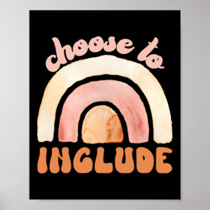 Choose To Include Special Education Teacher Autism Poster