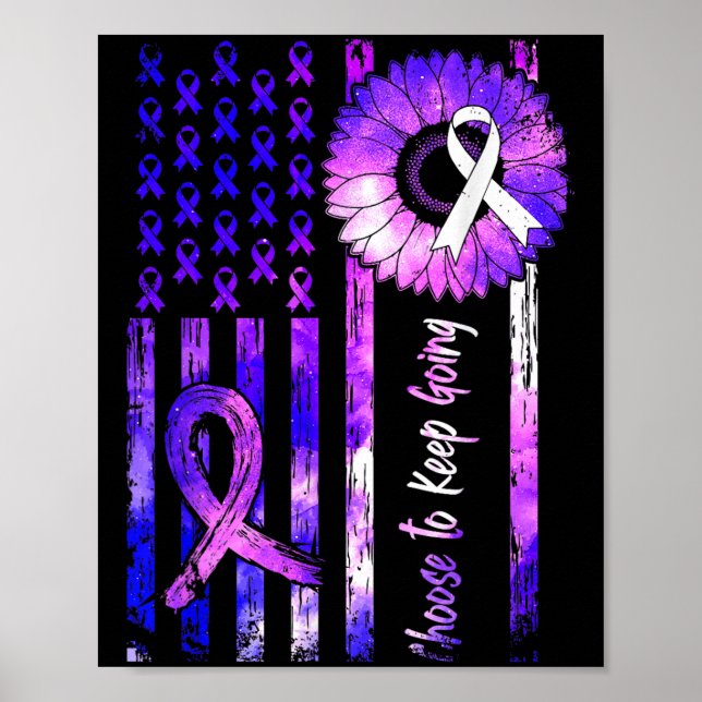 Choose To Keep Going Suicide Prevention Awareness  Poster (Front)