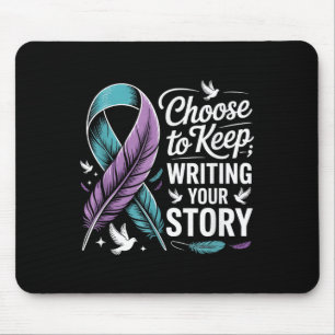 Choose To Keep Writing Your Story Insrational Quot Mouse Pad