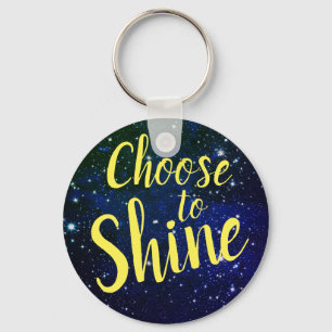 Choose to Shine Stars Cosmos Keychain