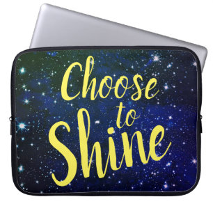 Choose to Shine Stars Cosmos Laptop Sleeve