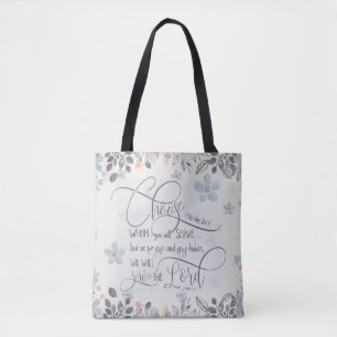 Choose who you will serve - Joshua 24:15 Tote Bag