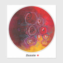 Choose Wisely: floral diecut sticker