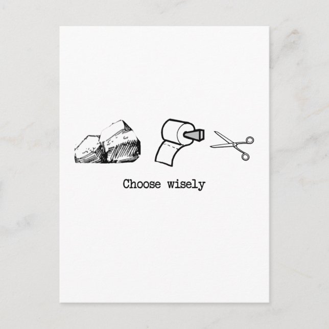 Choose Wisely Postcard (Front)