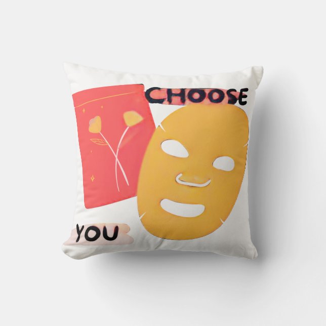 Choose You Self Love Graphic Throw Pillow (Front)