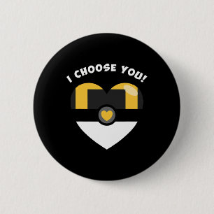 Choose You Valentine's Video Game Parody  2 Inch Round Button