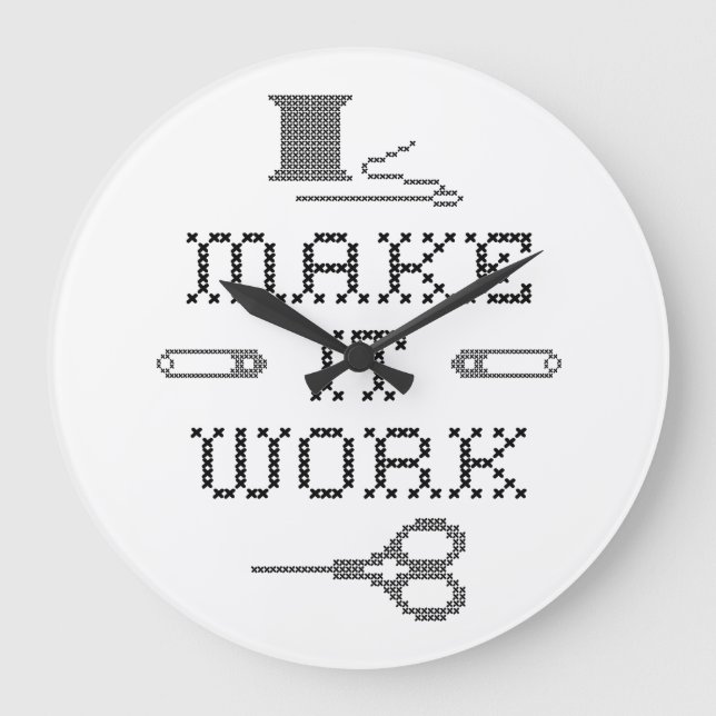 Choose Your Background Color Large Clock (Front)