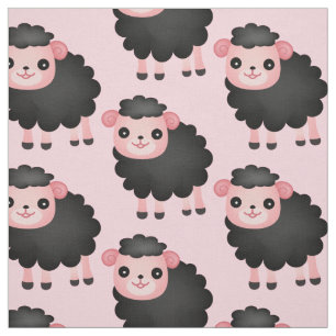 Choose your background colour black sheep fabric