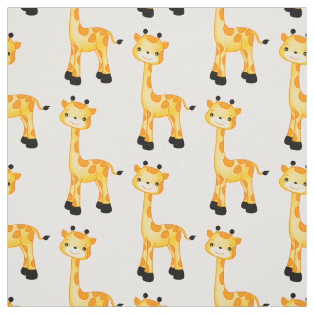 Choose your background colour Giraffe fabric (Swatch)