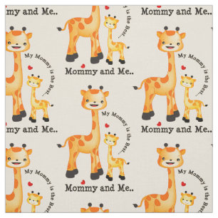 Choose your background colour Giraffe fabric