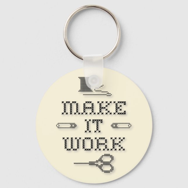 Choose Your Background Colour Keychain (Front)