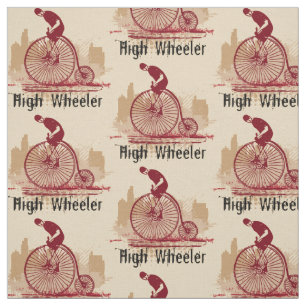 Choose your background vintage bicycle Fabric