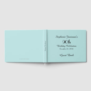 CHOOSE YOUR COLOR Birthday Party Memory/Guest Book