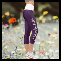 CHOOSE YOUR COLOR custom yoga capri leggings