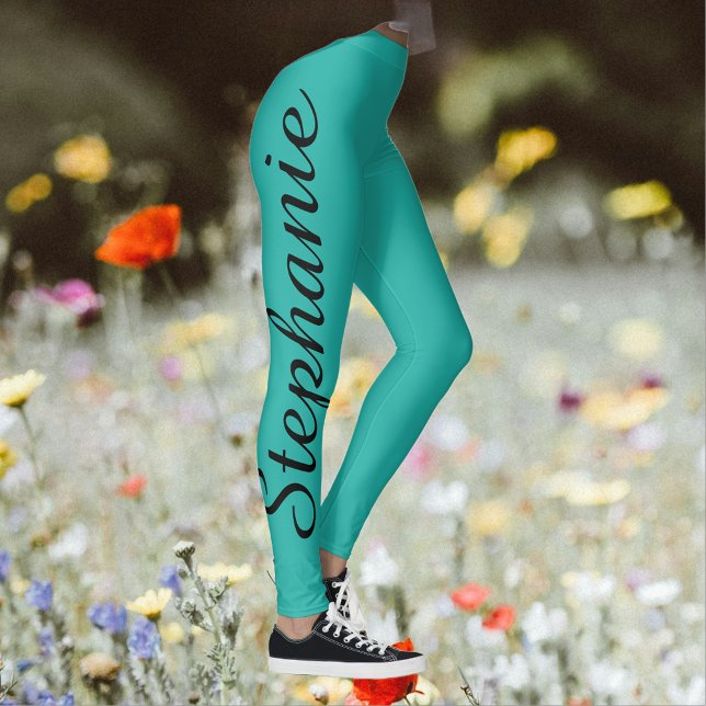 CHOOSE YOUR COLOR Custom Yoga Leggings with Name (Creator Uploaded)