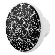 Choose Your Color - Filigree Wreath Ceramic Pull