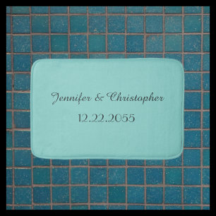 CHOOSE YOUR COLOR Personalized Plush Bath Mat
