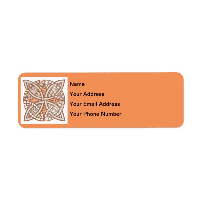 Choose Your Colour Celtic Knot Decorative Pattern (Front)