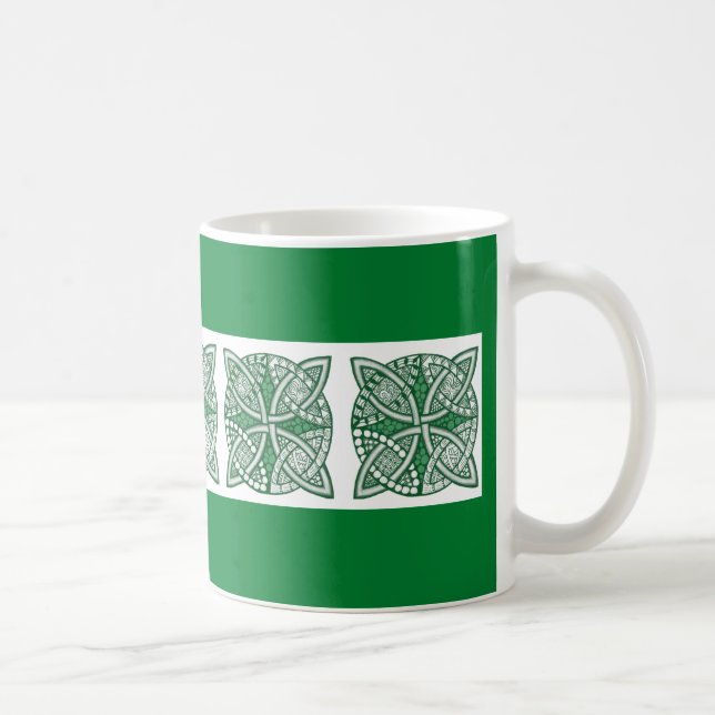Choose Your Colour Celtic Knot Decorative Pattern  Coffee Mug (Right)