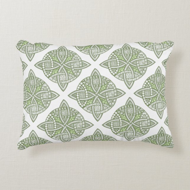 Choose Your Colour Celtic Knot Decorative Pattern Pillow (Front)