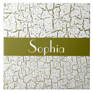 Choose Your Colour Crackle Paint Customizable Tile