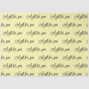 Choose Your Colour Fancy Calligraphy Gift  Tissue Paper