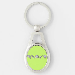 Choose Your Colour Seashell Art Keychain