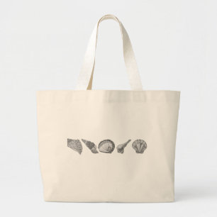 Choose Your Colour Seashell Art Large Tote Bag