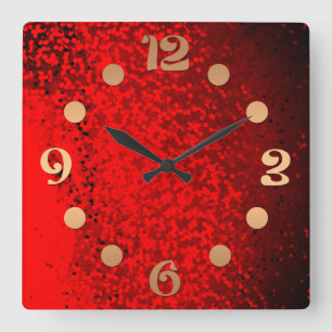 Choose your colour square wall clock