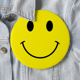 Choose Your Favourite Colours Big Smile 6 Inch Round Button