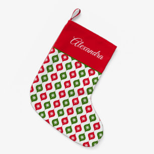 Choose Your Own Color Christmas Ornaments and Star Small Christmas Stocking