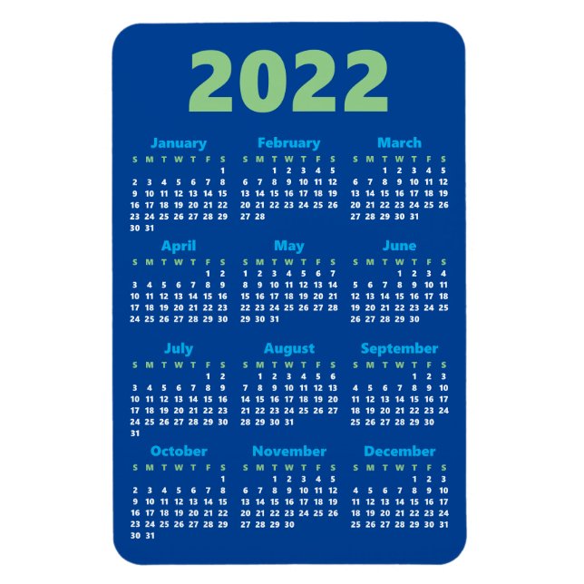 Choose your own colors | 2022 Calendar Magnet (Vertical)