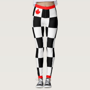 Choose your Own Colour Canadian Maple Chequered Leggings