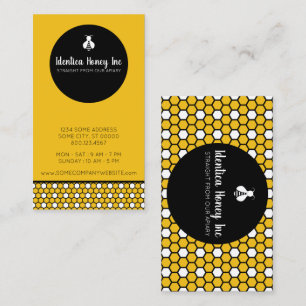 choose your own colour honeycomb hexa company business card