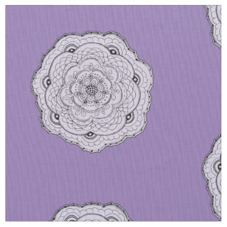 Choose Your Own Colour Lacy Crochet Doily Flower Fabric