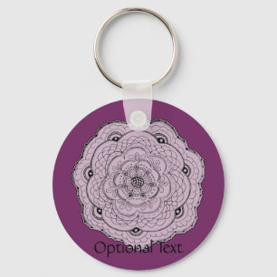 Choose Your Own Colour Lacy Crochet Doily Flower Keychain