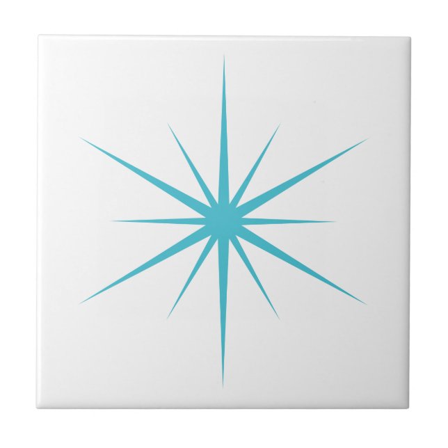Choose Your Own Colours Fun Mid Century Modern Sta Tile (Front)