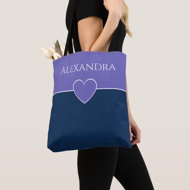 Choose Your Own Colours Minimal Modern Tote Bag (Close Up)