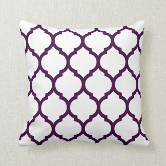 Choose Your Own Colours Moroccan Trellis Quatrefoi Throw Pillow