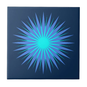 Choose Your Own Colours - Retro Starburst Flower Tile