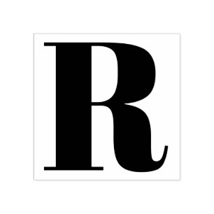 Choose Your Own Letter Font Style: Abril Fatface Rubber Stamp